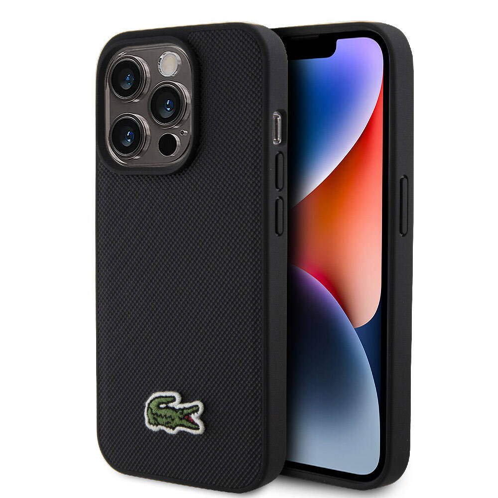 Lacoste iPhone 15 Pro Max Orjinal Lisanslı PU Pike Desenli Arka Yüzey İkonik Timsah Dokuma Logolu Kılıf Lacoste iPhone 15 Pro Max Orjinal Lisanslı PU Pike Desenli Arka Yüzey İkonik Timsah Dokuma Logolu Kılıf